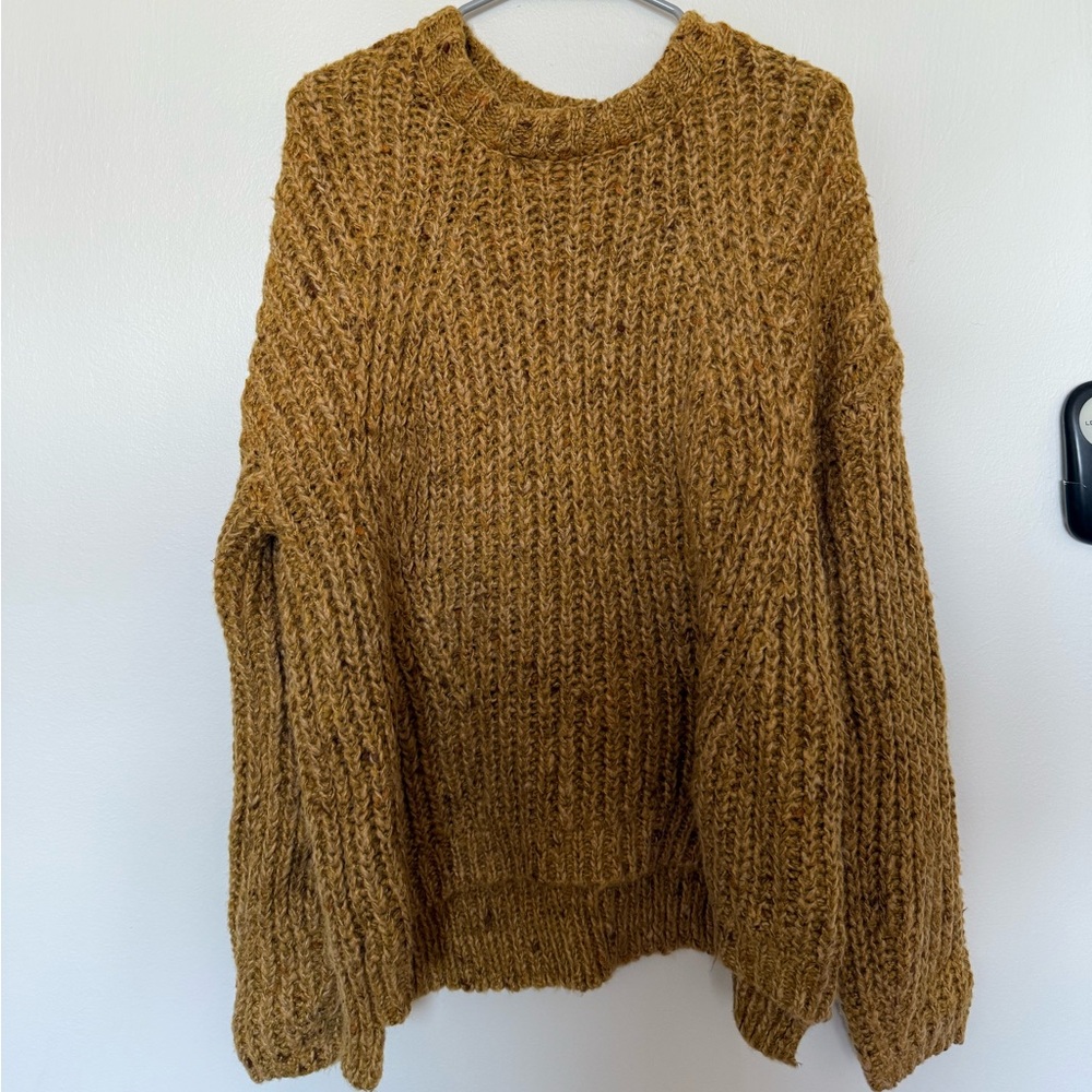 Universal Thread Brown Chunky Knit Crew Neck Sweater